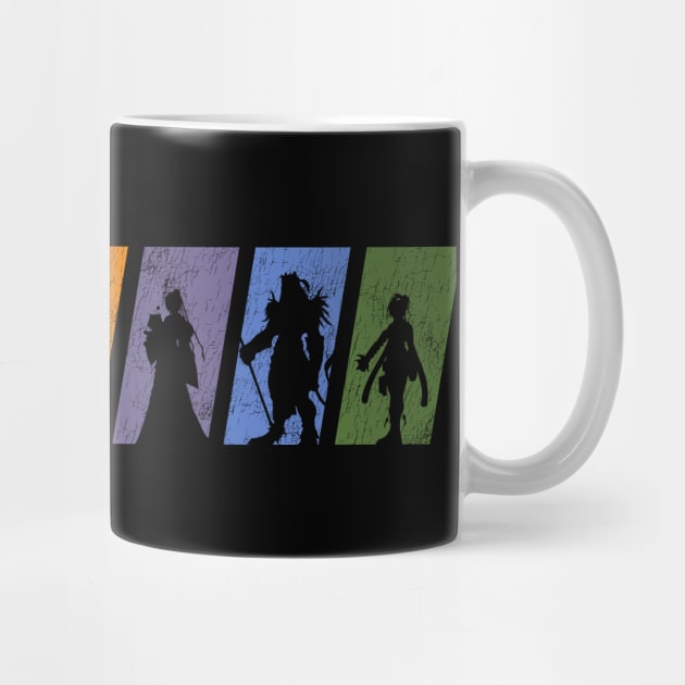 FFX Character Silhouettes by StebopDesigns